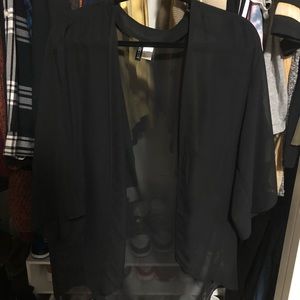 Black Sheer Kimono